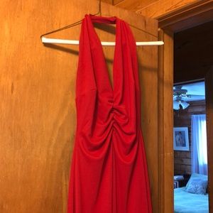 Lori Ann maxi red dress